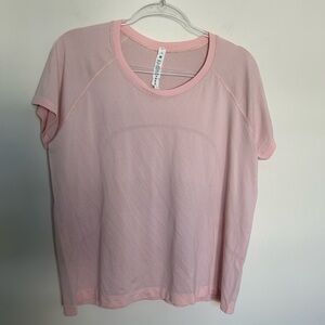 Lululemon Pink Swiftly Short Sleeve Size 16